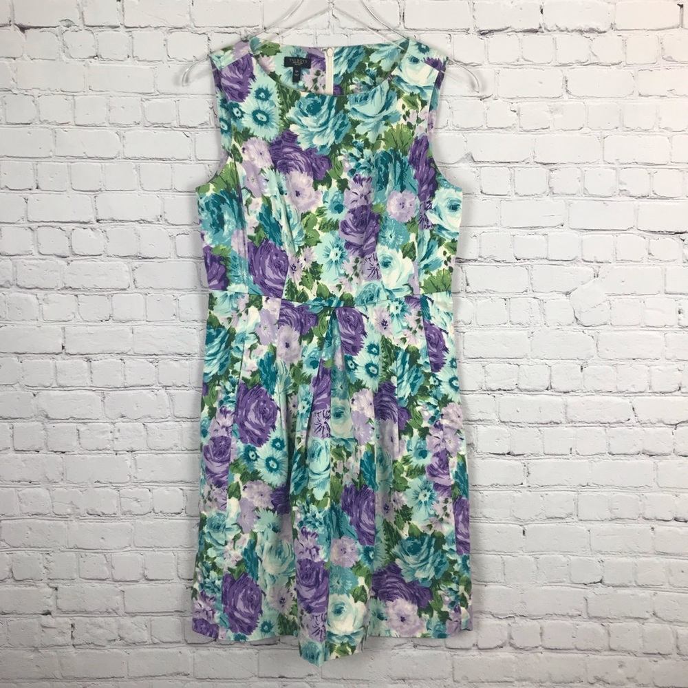 Talbots Pretty Floral Printed Dress 6 Petite